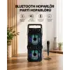 AsilTech LED Işıklı Bluetoothlu Hoparlör Mikrofonlu Taşınabilir Ses Sistemi