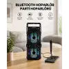 AsilTech LED Işıklı Kablosuz Bluetooth Hoparlör Yüksek Ses Güçlü Bas Performansı Taşınabilir Şarjlı