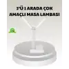 AsilTech LED Işıklı Masa Lambası – Göz Yormayan, Kısılabilir ve Esnek Başlıklı