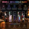 AsilTech LED Işıklı Rüzgar Çakmağı - Karışık Desenli - İpli