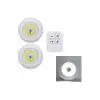 AsilTech Led Lamba 3lü Uzaktan Kumandalı Yapışkanlı