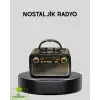AsilTech LED’li Nostaljik Bluetooth Hoparlör – Vintage Tasarım, Ahşap Doku