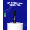 AsilTech Lightning Girişli 2’li Kablosuz Yaka Mikrofonu Çift Kişilik Kayıt
