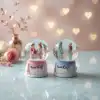 AsilTech Love Story Mini Kar Küresi - Işıklı - 7x4 cm - Pilli Romantik Hediye