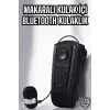 AsilTech Makaralı Bluetooth Kulaklık Çağrı Cevaplama Kablolu Uzun Pil Ömrü