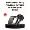 AsilTech Manyetik Araç Telefon Tutucu ve Hızlı Şarj Adaptörü 2’li Set