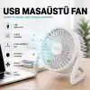 AsilTech Masaüstü Mini USB Fan - PVC Gövdeli - 360° Ayarlanabilir