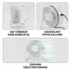 AsilTech Masaüstü Mini USB Fan - PVC Gövdeli - 360° Ayarlanabilir