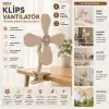 AsilTech Masaüstü Vantilatör - Güçlü Klipsli - 5 Pervaneli