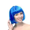 AsilTech Mavi Küt Peruk Saç