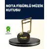AsilTech Melodious Music Altın Nota Figürlü Müzik Kutusu