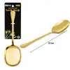 AsilTech Metal Servis Kaşığı - 25 cm - Gold Renk