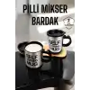 AsilTech Mikser Kupa Yazılı Mug Bardak Karıştırma Özelliği
