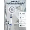 AsilTech Mineral Taşlı Filtreli Duş Başlığı Güçlü Su Basınçlı Banyo Başlığı