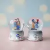 AsilTech Mini Boy Işıklı Kar Küresi - Kış Masalı Tasarımlı - Romantik Hediyelik