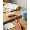 AsilTech Mini Boya Fırça Seti 10 Cm Rulo Fırça 6 Adet Yedek Rulo Hediyeli Duvar Boyama Aparatı