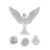 AsilTech Minimalist Melek İnsan Figürlü 3D Heykel Dekoratif Biblo Ev Dekoru