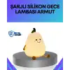 AsilTech Modern Armut Gece Lambası Kablosuz Şarjlı LED Aydınlatma