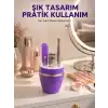 AsilTech Mor Manikür Pedikür Seti Taşınabilir Kişisel Bakım Kiti