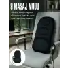 AsilTech Motorlu Isıtmalı Masaj Minderi Masaj Modlu Ev, Ofis ve Araç Koltuk Pedi