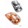 AsilTech Mouse Fare Kablosuz Mouse Fare Şarjlı Bluetooth Sessiz 5 Tuşlu Şeffaf