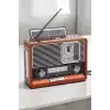 AsilTech Nostaljik Görünümlü USB Girişli Bluetooth Bağlantılı Radyo