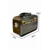 AsilTech Nostaljik Radyo Bluetooth Bağlantılı Müzik Kutusu Ahşap