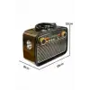 AsilTech Nostaljik Radyo Bluetooth Bağlantılı Müzik Kutusu Ahşap