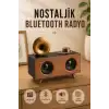 AsilTech Nostaljik Radyo Bluetooth Bağlantılı Şarjlı Yüksek Ses Kaliteli