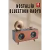 AsilTech Nostaljik Radyo Bluetooth Bağlantılı Şarjlı Yüksek Ses Kaliteli