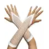 AsilTech Örgü Beyaz Parmak Arası File Eldiven 26 cm
