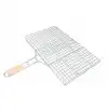 AsilTech Orta Boy Mangal Izgarası - 40x30 cm - Ahşap Saplı