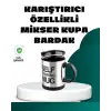 AsilTech Otomatik Karıştırmalı Termos Kupa | Ergonomik Tasarım
