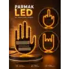 AsilTech PARMAK LED AMBER RENKLİ IŞIK