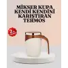 AsilTech Paslanmaz Çelik Şarjlı Karıştırma Kupa – Otomatik Manyetik Blender Fincan