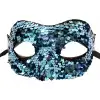 AsilTech Payetli Venedik Balo Parti Maskesi Mavi