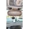 AsilTech Peluş Dikiz Ayna Kılıfı Süs Gri