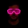 AsilTech Pembe Led Işıklı Parti Gözlüğü - Neon 3 Modlu