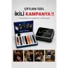 AsilTech Powerbank Aynalı Bluetooth Kulaklık Ve Akıllı Saat Seti ANC Özelliği Dokunamatik