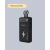 AsilTech Powerbank Dahili Ekranlı 10000 mAh Çift Kablolu