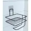 AsilTech Pratik Yapışkanlı Metal Tuvalet Kağıdı Tutucu