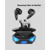 AsilTech Profesyonel Bluetooth 5.0 Kulaklık – Dokunmatik Kontrol, 3D Surround Ses