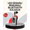 AsilTech Profesyonel Bluetooth Kulaklık – Klipsli, Titreşimli, Dijital Göstergeli