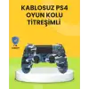 AsilTech PS4 Uyumlu Kablosuz Oyun Kolu Ergonomik Çift Titreşimli