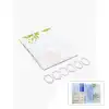 AsilTech PVC Duş Perdesi - Çift Kanatlı - 12 Halkalı - 90x180 cm