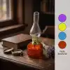 AsilTech Renkli Nostaljik Gaz Lambası - Dekoratif Mini Aydınlatma
