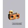 AsilTech Retro Gramofon Tasarımlı Bluetooth Hoparlör – 3D Stereo Ses, 1800 mAh Batarya