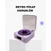 AsilTech Retro Pikap Hoparlör Bluetooth AUX USB Type-C Projektörlü 360° Sesli Taşınabilir