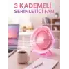 AsilTech RGB Işıklı 3 Kademeli USB Şarjlı Masaüstü Vantilatör