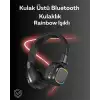 AsilTech RGB Işıklı Katlanabilir Bluetooth 5.3 Kulak Üstü Kulaklık